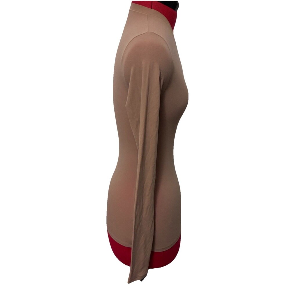 Skims Women’s Tan Long Sleeve Shirt Size XS - Picture 5 of 6